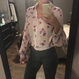 Express Slim Fit Portofino Shirt with Tie Sleeves